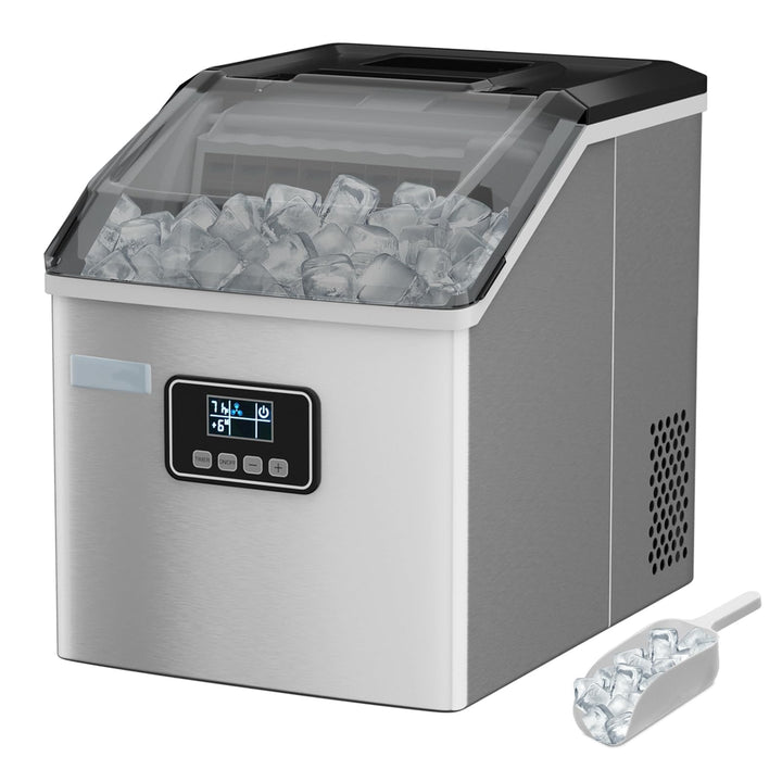 RELAX4LIFE Eiswürfelmaschine, Eiswürfelbereiter 24 Eiswürfel in 15 min, 22kg/24h, 2,4L Wassertank, I