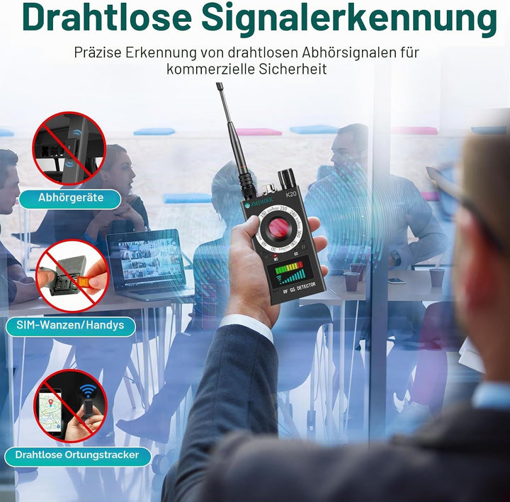 JMDHKK Multifunktionaler Datenschutzschutz: Versteckter Kamera-Detektor, Magnetfinder, Wanzen-Detekt