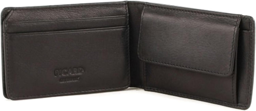 Picard Herren Geldbörse Brooklyn aus Rindsleder | mit kein Verschluss | Geldbörse | Alltag 10x7x2 cm