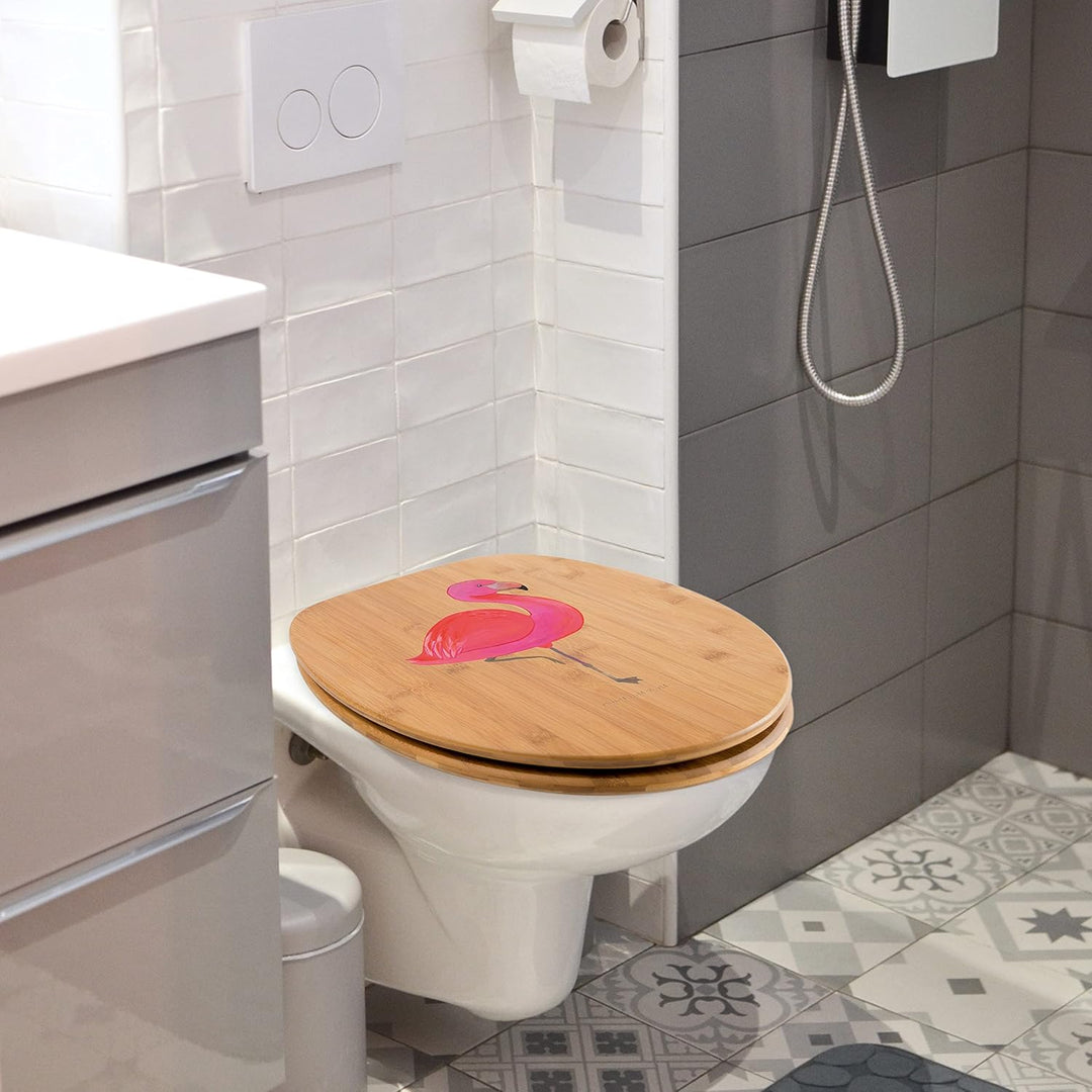 Mr. & Mrs. Panda Motiv WC Sitz Flamingo classic - Geschenk, Stolz, einzigartig, WC-Sitz, Klobrille,
