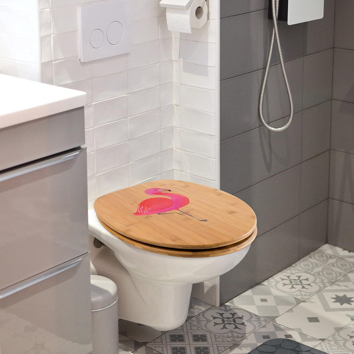 Mr. & Mrs. Panda Motiv WC Sitz Flamingo classic - Geschenk, Stolz, einzigartig, WC-Sitz, Klobrille,