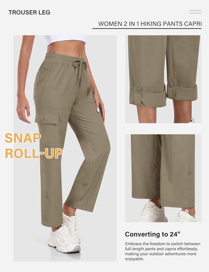 JINSHI Hosen Damen Cargohose Wanderhose Leichte Jogginghose Freizeithose Funktionshose Outdoorhose m