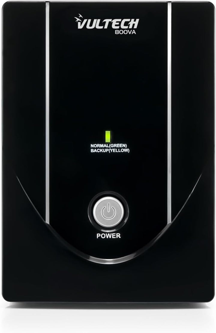 VulTech UPS800VA-LITE Unterbrechungsfreie Stromversorgung Offline, Schwarz Lite UPS Serie 800 VA | 4