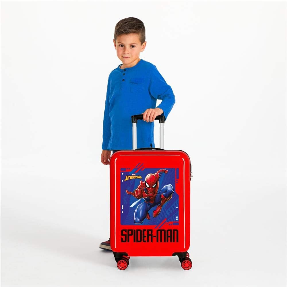 Marvel Spiderman Street Kabinenkoffer Rot 37x55x20 cms Hartschalen ABS Kombinationsschloss 34L 2,6Kg