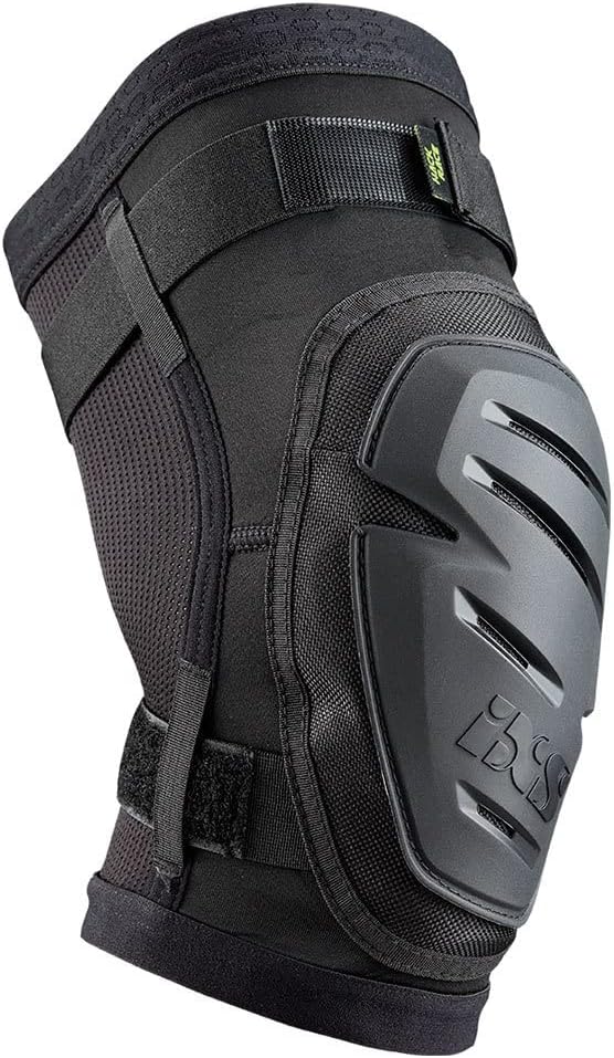 IXS Hack Race Knieschoner für Mountainbike/E-Bike/Cycle, Schwarz, M, M