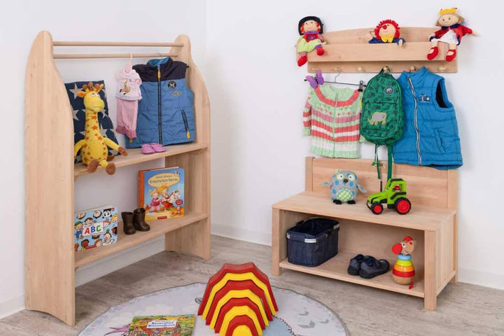 Holzspielzeug Peitz Kinder Wand-Garderobe Mützen-Ablage | Kinderzimmermöbel | Massivholz 8054