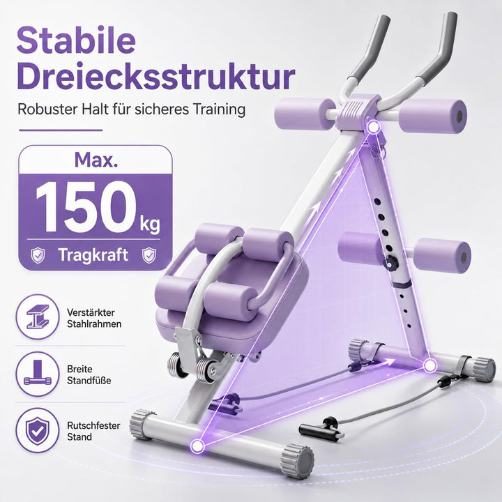 Abdominal Trainer Bauchtrainer Adjustable Abs Trainer for Home Gym Ganzkörpertrainer Foldable MAX 15