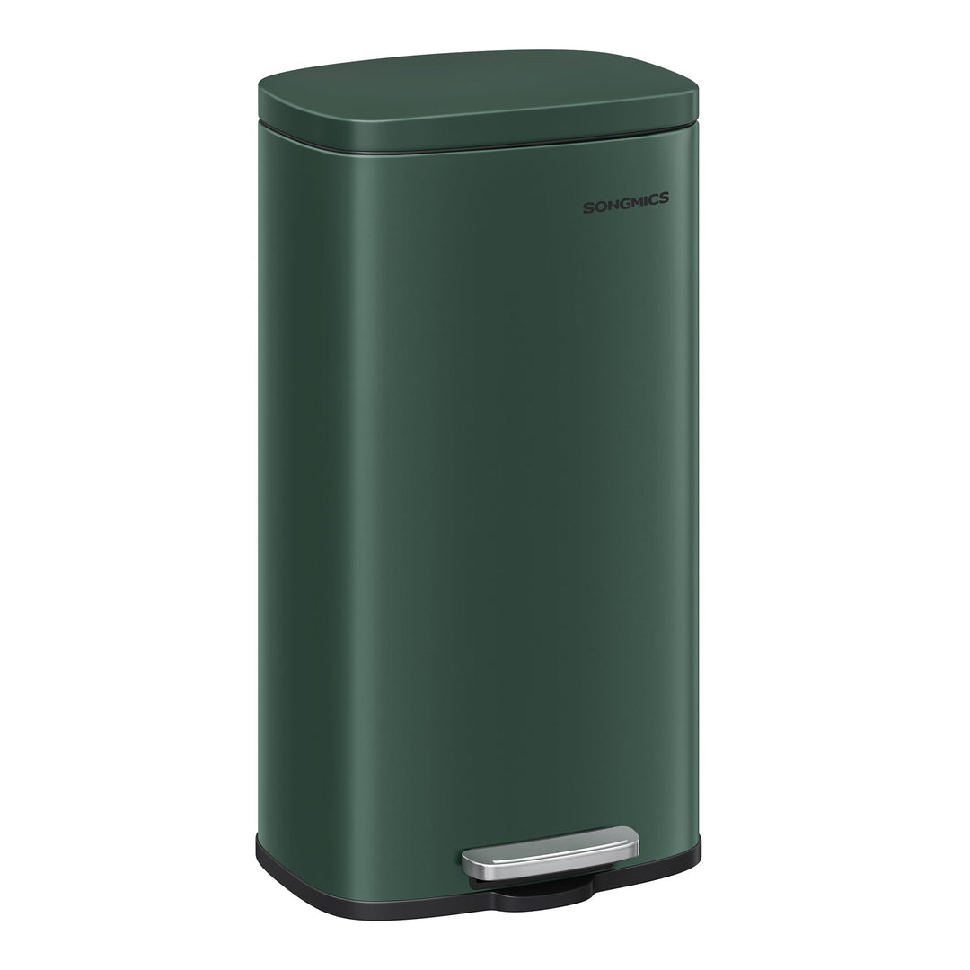 SONGMICS Mülleimer Küche, 30 Liter, Abfalleimer, Tretmülleimer, Küchenmülleimer mit Softclose-Deckel