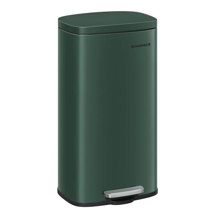 SONGMICS Mülleimer Küche, 30 Liter, Abfalleimer, Tretmülleimer, Küchenmülleimer mit Softclose-Deckel