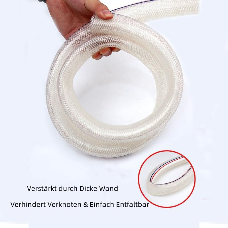 Kondensatschlauch 16mm - Wasserschlauch 5/8 zoll Lebensmittelschlauch Gewebeschlauch 3Meter 16x22mm