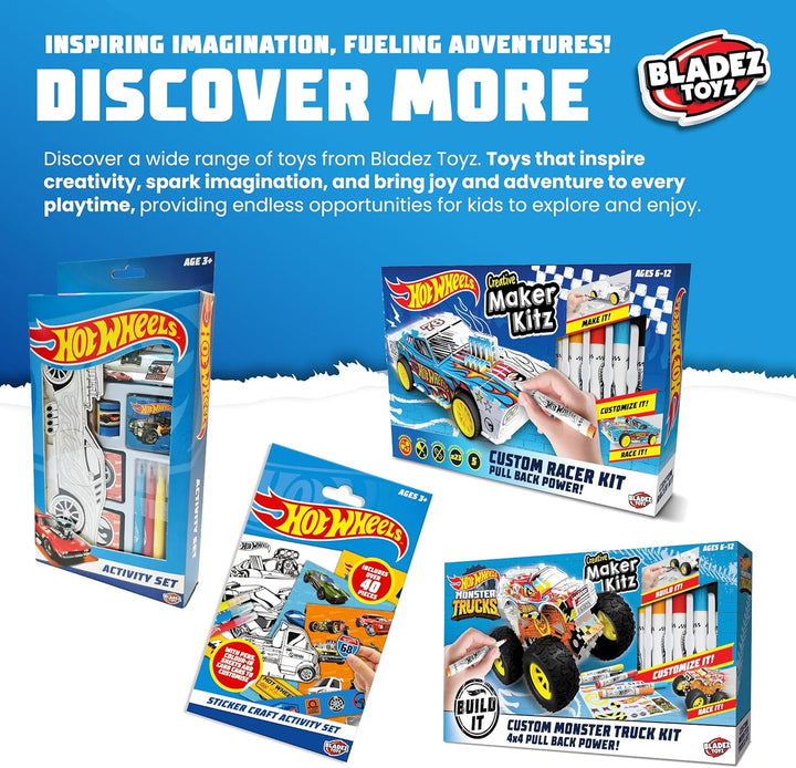 Bladez Monster Trucks Maker Kitz mit Markern, Monster Truck
