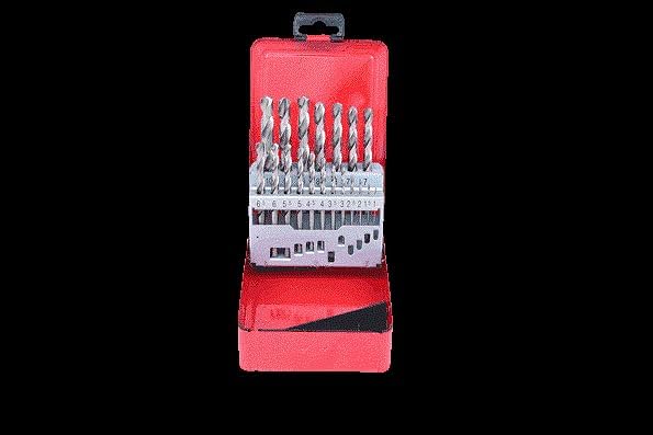 KS Tools 330.2610 HSS-G Spiralbohrer-Satz, Stahlblechkassette, 19-tlg. 1-10mm