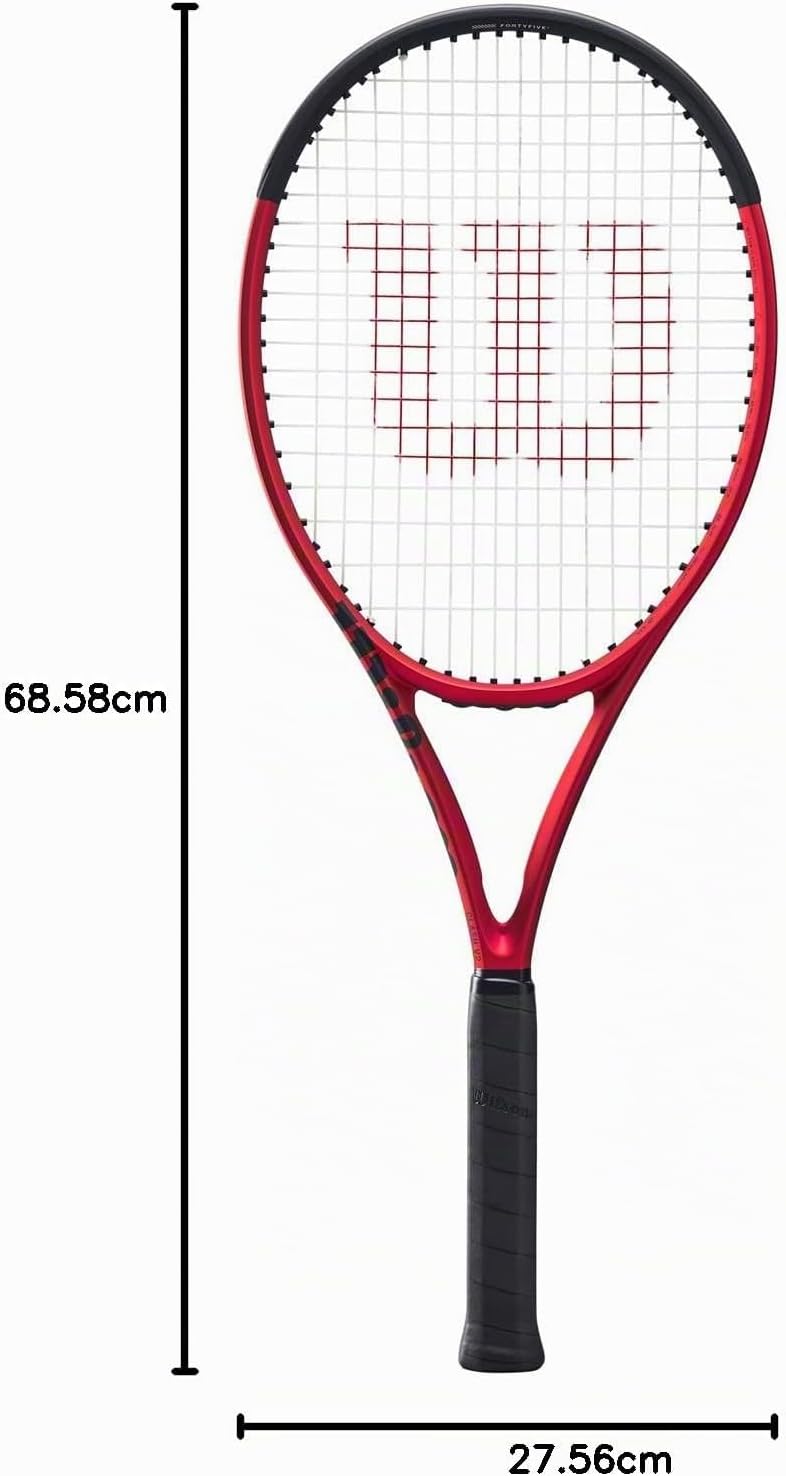Wilson Tennisschläger Clash 100UL v2.0, Carbonfaser, Grifflastige Balance, 281 g, 68,6 cm Länge Grif