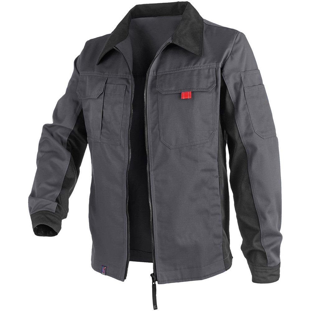 KÜBLER Workwear KÜBLER INNO PLUS Arbeitsjacke anthrazit, Grösse 44, Unisex-Arbeitsjacke aus Mischgew