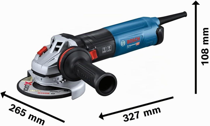 Bosch Professional Winkelschleifer GWS 17-125 (1.700 Watt, inkl.Zusatzhandgriff, Schutzhaube, Trenns