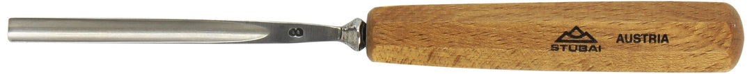 Stubai Stechbeitel Serie 55 - Form 8 : Gerades Hohleisen 8mm - 550808, 8mm