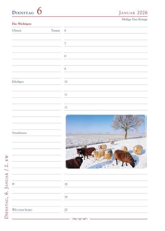 Mein Jahr 2026: Kalender -Tagebuch, Kalender