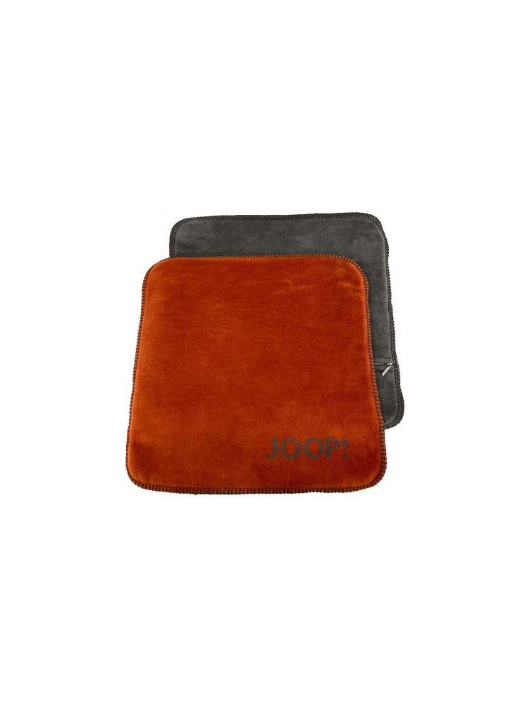 Joop! Kissenbezug Uni Doubleface Farbe Rooibos Graphit Grösse 50x50 cm