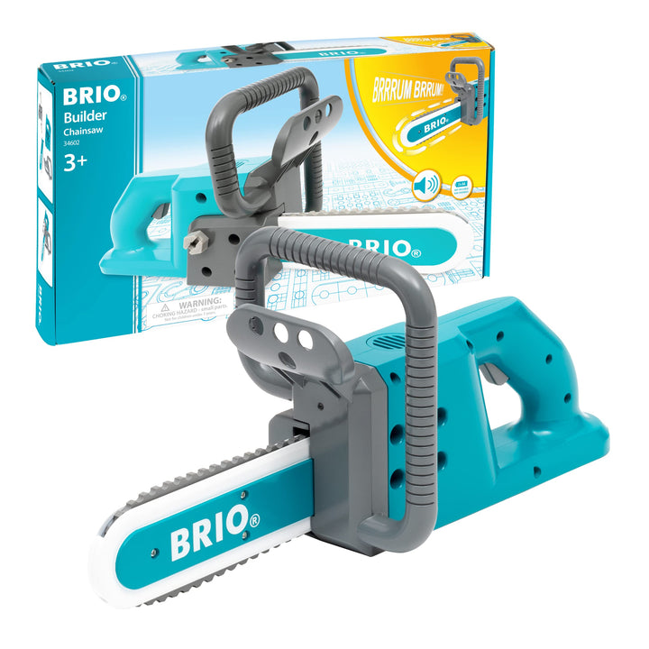 BRIO Builder - 34602 Kettensäge - Entwicklungsförderndes Rollenspiel- & Konstruktionsspielzeug für K