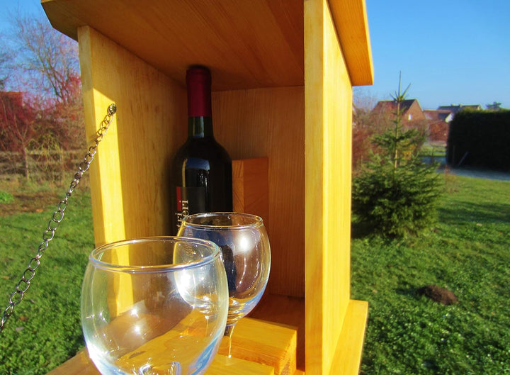 Vogelhaus,Nistkasten, Vogelhäuschen ` Papas Schnaps Bar, Zwitscherkasten` Gross