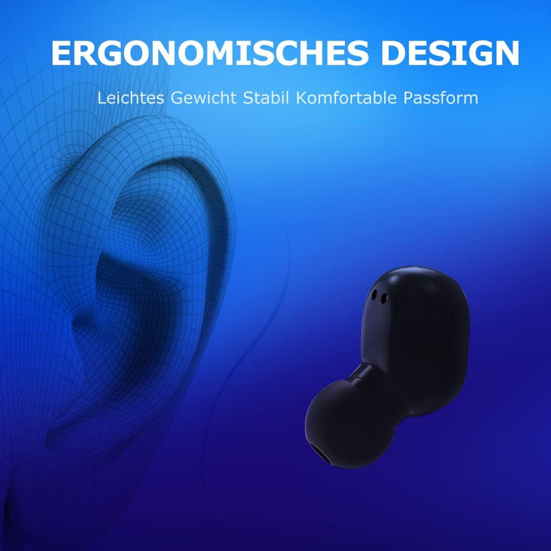 YUMMIN Bluetooth Kopfhörer,2023 Kopfhörer Kabellos In-Ear kopfhörer Bluetooth mit Mic,Hi-Fi Stereo,T
