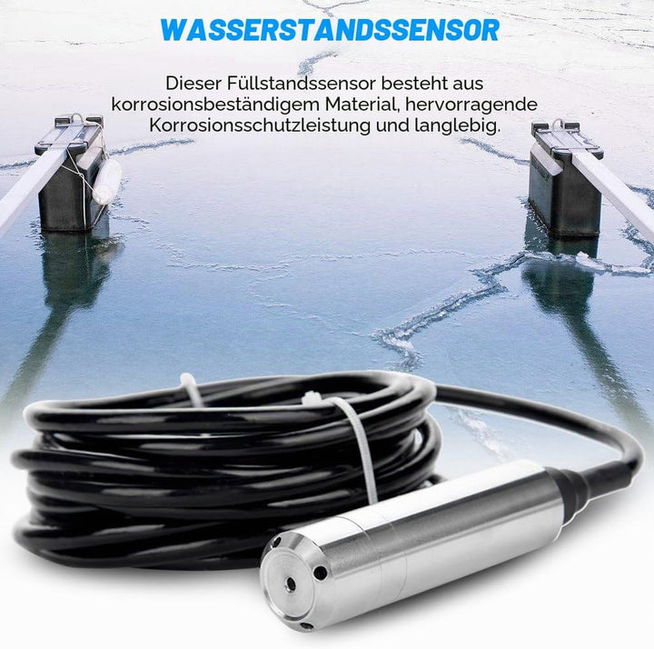 DC-24V 4-20mA Füllstandssensor Flüssiger Wasserspiegel Sensor Einwurf-Art Entdeckung von 0-5m