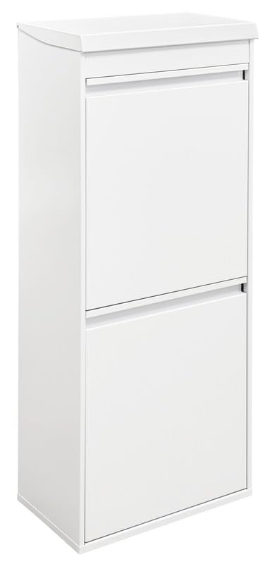 ARREGUI Top CR421-B Mülltrennsystem aus Stahl mit Aufbewahrungsbox mit Deckel | 3 Fächer Mülleimer f