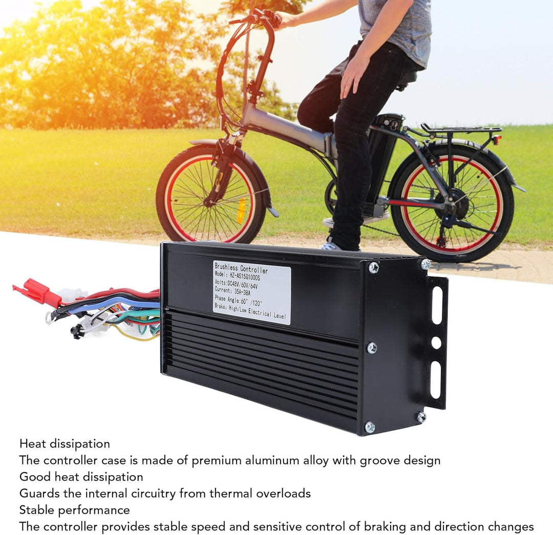 Brushless Motor Controller, 48V 60V 64V 1000W Bürstenloser Motor Controller für Elektrofahrrad Elekt