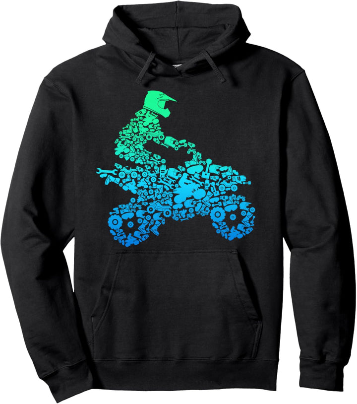 Quad Fahrer Offroad ATV Quad Biker Geschenk Pullover Hoodie