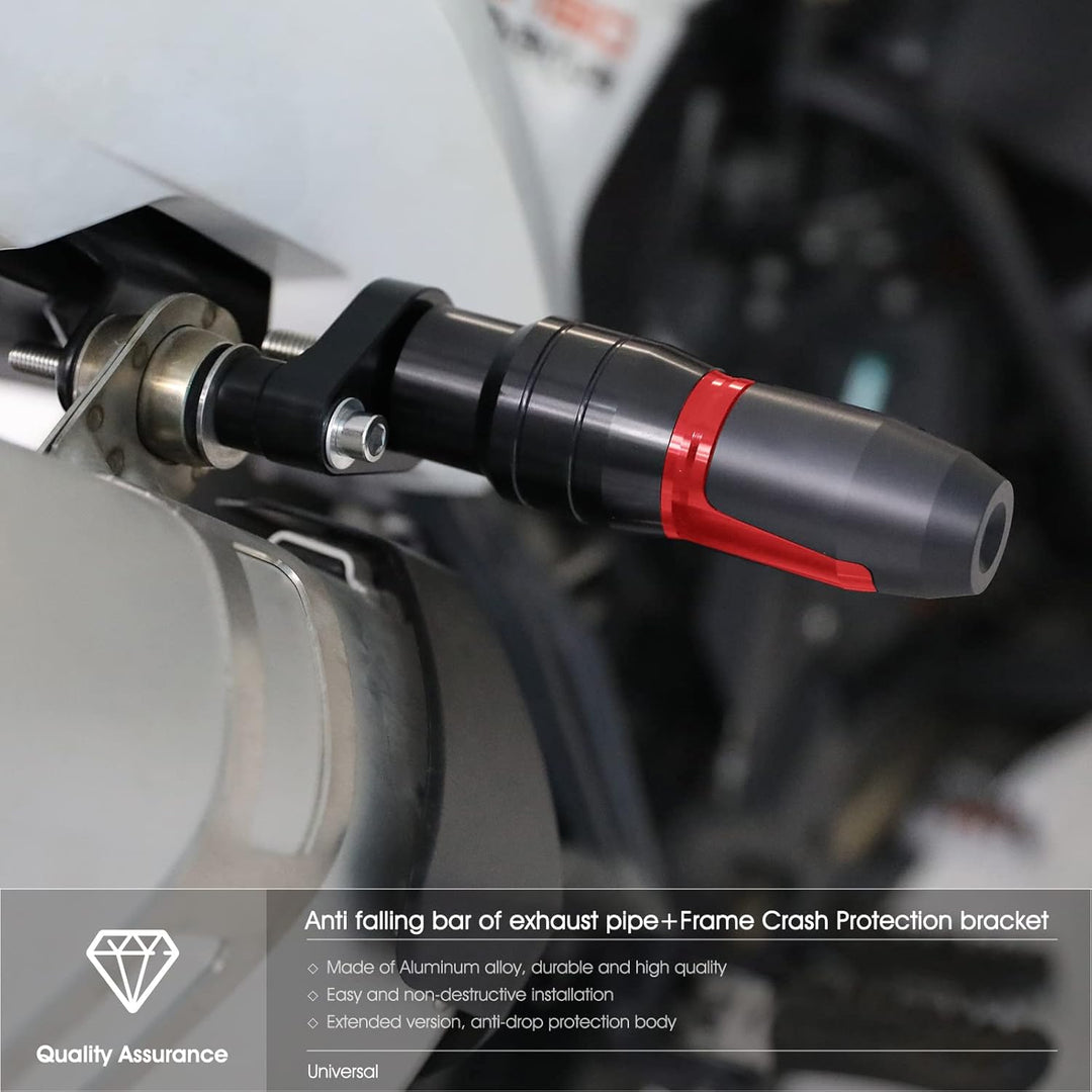 MOLONG Universal Motorrad Anti-fallender Auspuff Schutzbügel Slider Für MT07 MT09 XSR700 XSR900 TENE