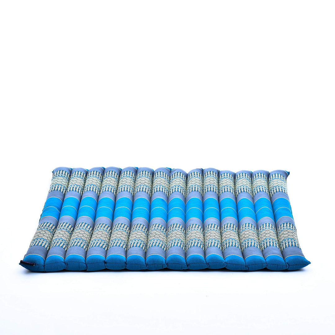Leewadee Zabuton Rollbare Meditations-Matte Tragbare Sitzmatte Ökologisches Naturprodukt, Kapok, 69