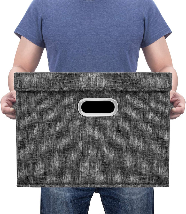 TYEERS Aufbewahrungsbox mit Deckel Gross, Stoff, Faltbare, Waschbare, Kisten Aufbewahrung mit Deckel