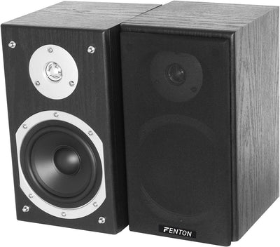 Fenton SHFB55B HiFi Lautsprecher passiv, Regallautsprecher Paar, 280 Watt 5 Zoll, Kompaktlautspreche