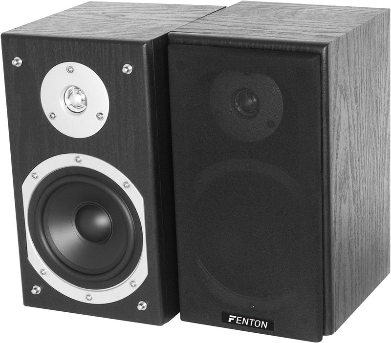 Fenton SHFB55B HiFi Lautsprecher passiv, Regallautsprecher Paar, 280 Watt 5 Zoll, Kompaktlautspreche