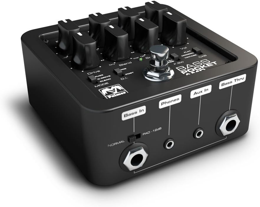 Palmer POCKET AMP BASS Tragbarer Bass-Vorverstärker (Pepbass), Bass
