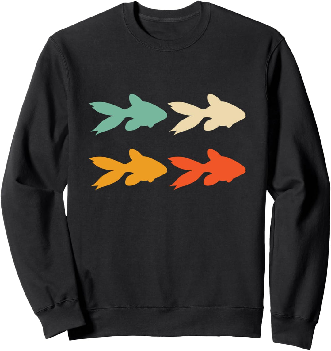 Vintage Goldfish Lover Retro Gift for Animal Keeper Goldfish Sweatshirt