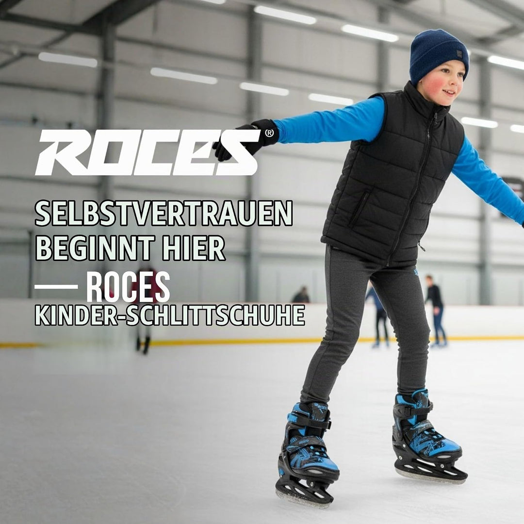 Roces Jungen Jokey Ice 3.0 Boy Schlittschuh 26-29 black-astro blue, 26-29 black-astro blue