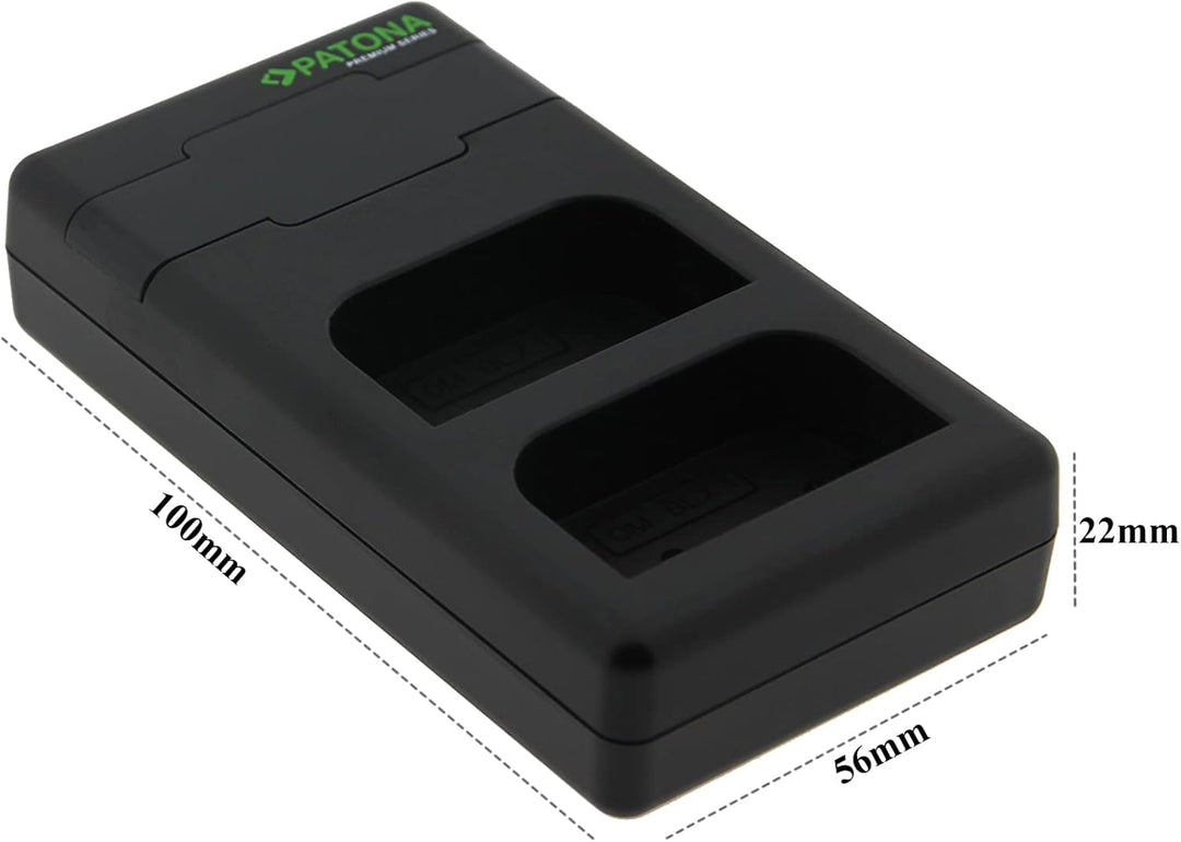 PATONA 2X V1 Protect Akku BLX-1 (2250mAh) inkl. NTC-Sensor und V1 Gehäuse - mit PD Performance USB L