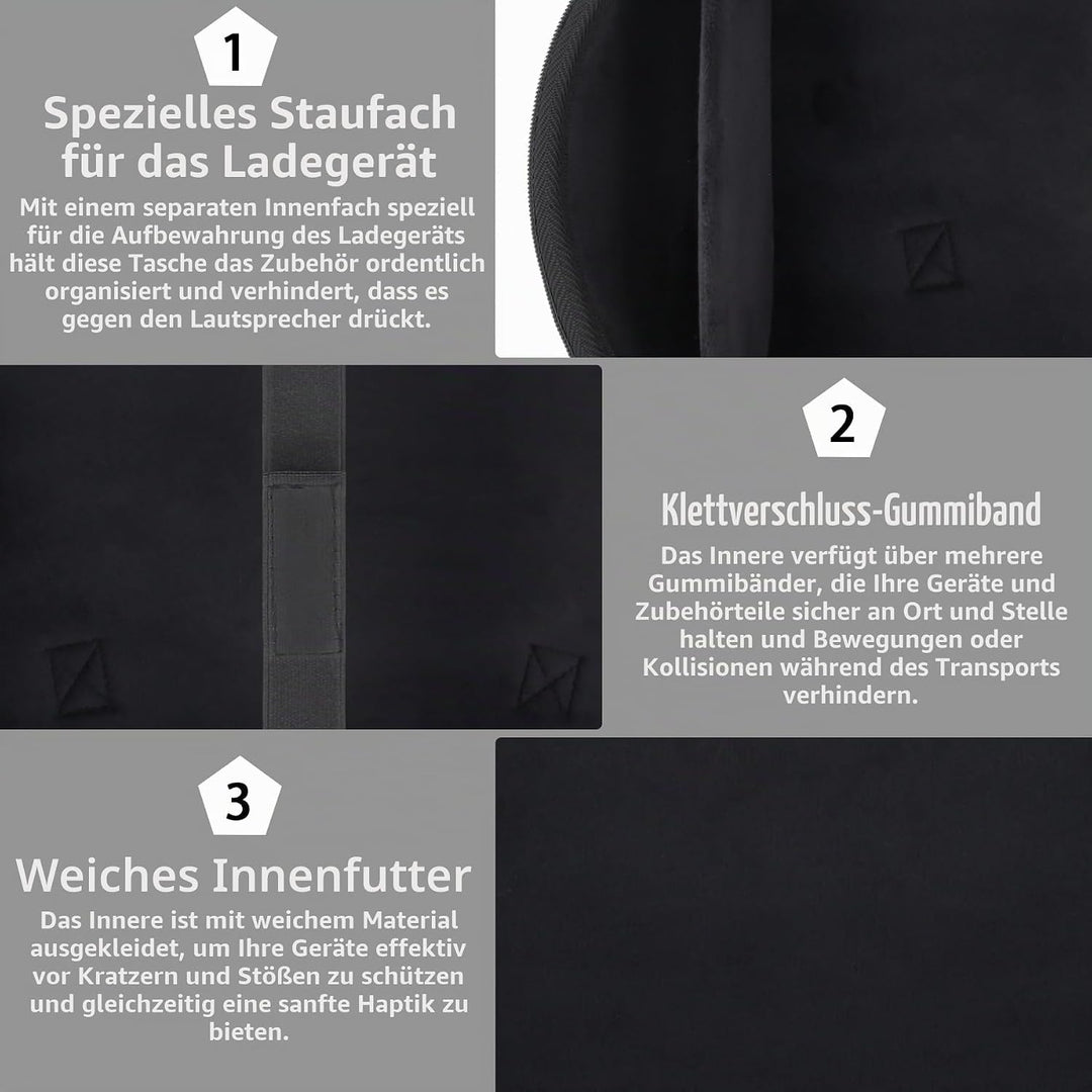 co2CREA Hart Reise Schutz Hülle Etui Tasche für JBL Xtreme 5 Tragbarer Bluetooth Lautsprecher,(Nur H