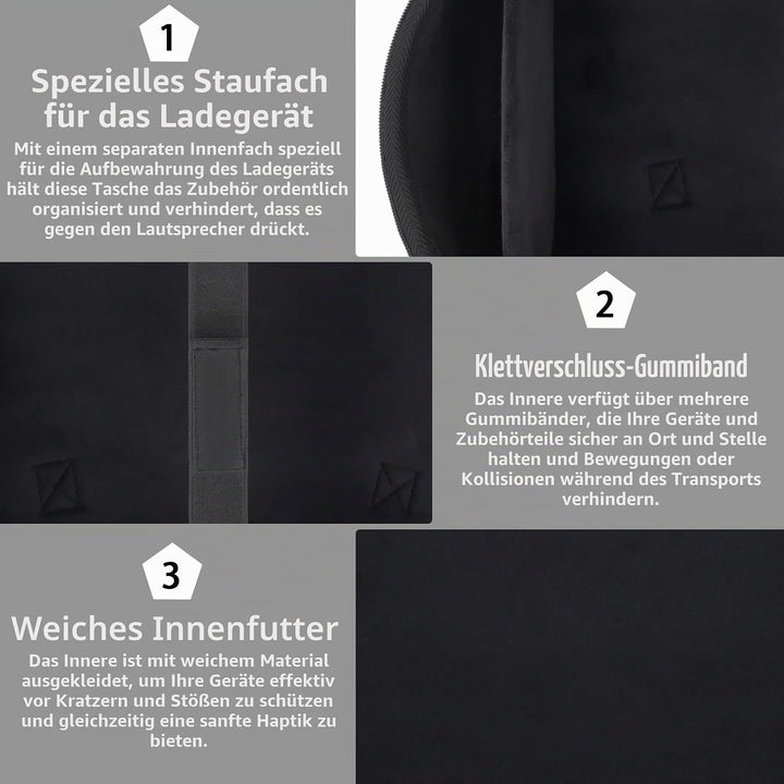 co2CREA Hart Reise Schutz Hülle Etui Tasche für JBL Xtreme 5 Tragbarer Bluetooth Lautsprecher,(Nur H