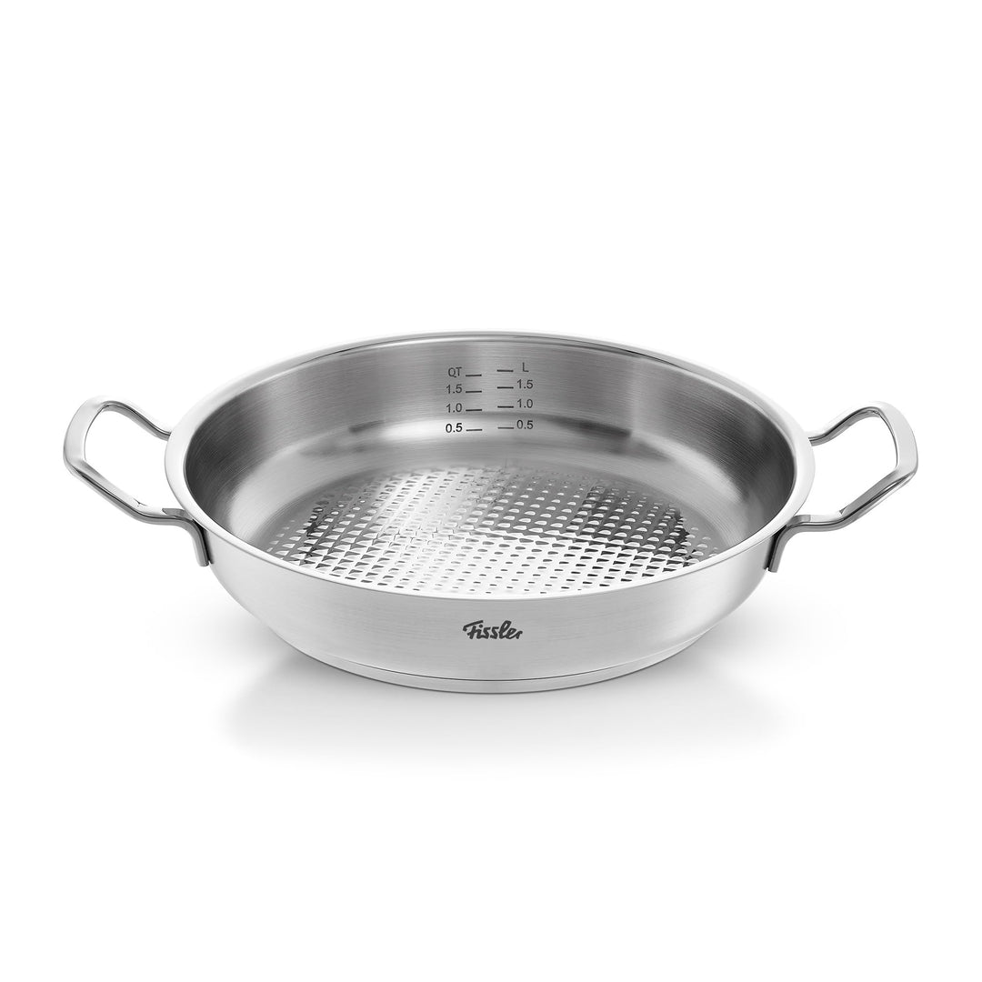 Fissler Original-Profi Collection / Edelstahl-Servierpfanne rund (2 L, Ø 24 cm) novogrill Bratfläche
