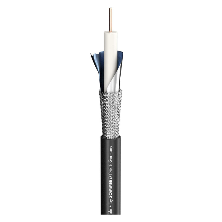 SOMMER CABLE Video-Patchkabel 6G-SDI / 4K SC-Vector 0.8/3.7, BNC 0.8/3.7-6G Hicon, schwarz (10m) 10m