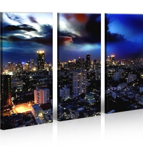islandburner Bild Bilder auf Leinwand Bangkok Thailand XXL Poster Leinwandbild Wandbild art up your
