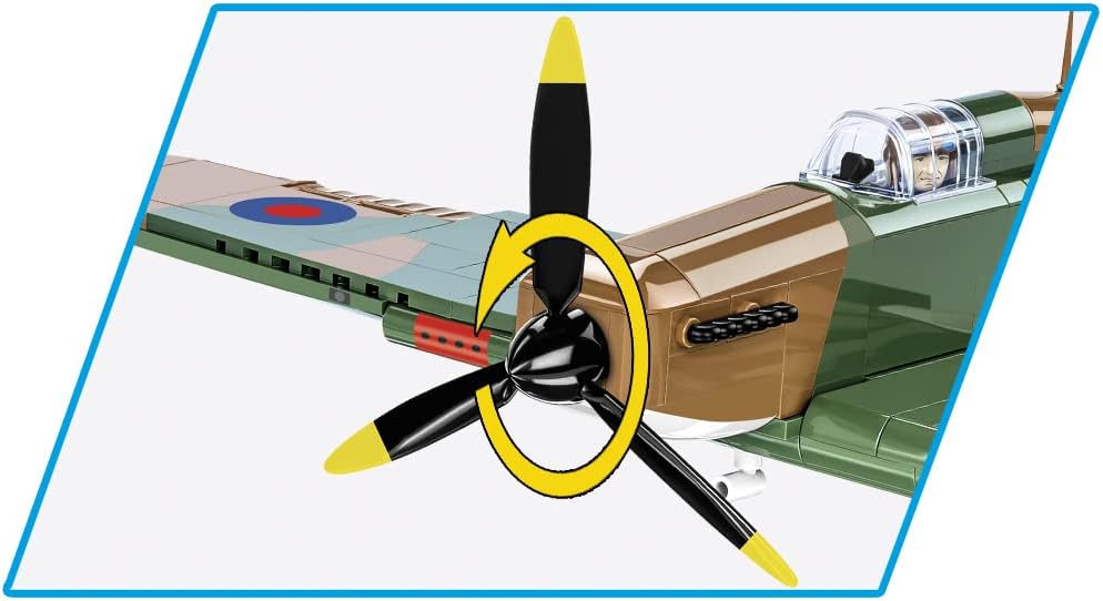 COBI 5728 Historische Sammlung Zweiten Weltkrieg Hawker Hurricane MK. I Flugzeug Bausteine, Various