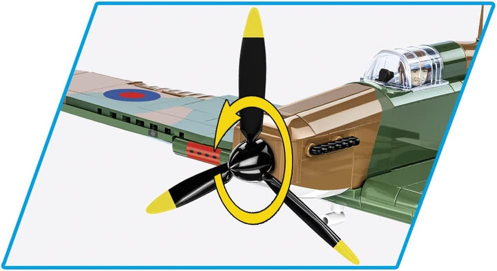 COBI 5728 Historische Sammlung Zweiten Weltkrieg Hawker Hurricane MK. I Flugzeug Bausteine, Various