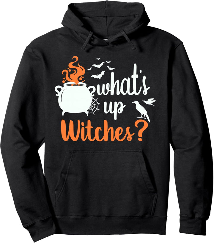 Halloween, Hexenkessel, What's up Witches? Pullover Hoodie