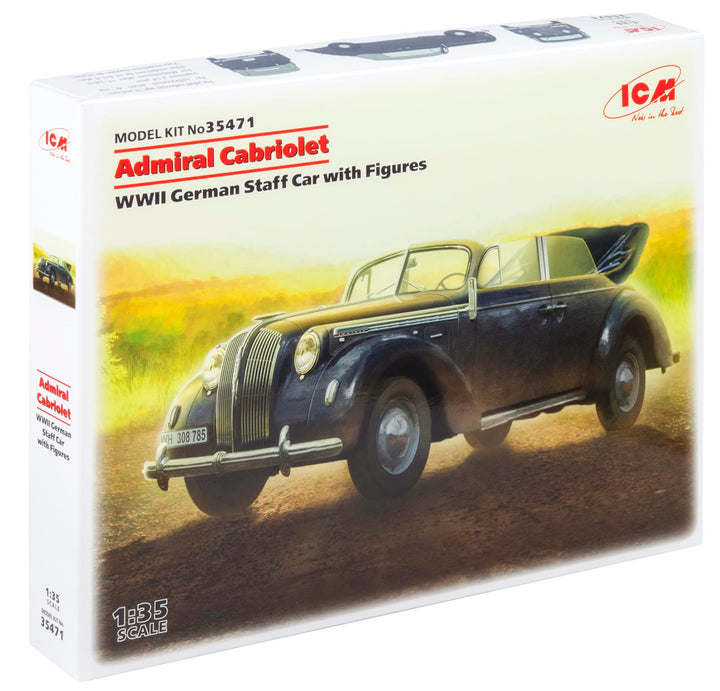 ICM 35471 - Admiral Cabriolet WWII German Staff Car, farblos