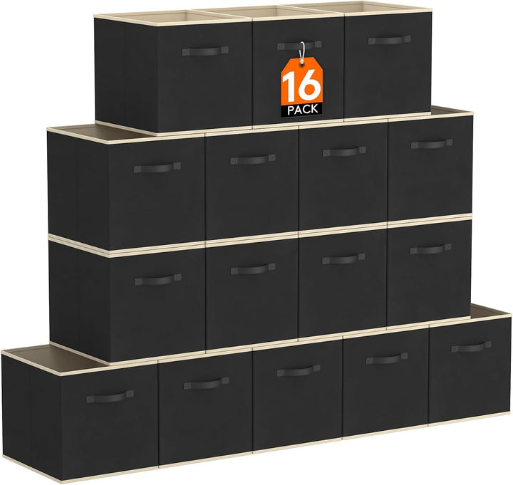 Lifewit 12 Stück Aufbewahrungswürfel, Aufbewahrungsbox aus Stoff, Ordnungsboxen aus Vliesstoff mit G