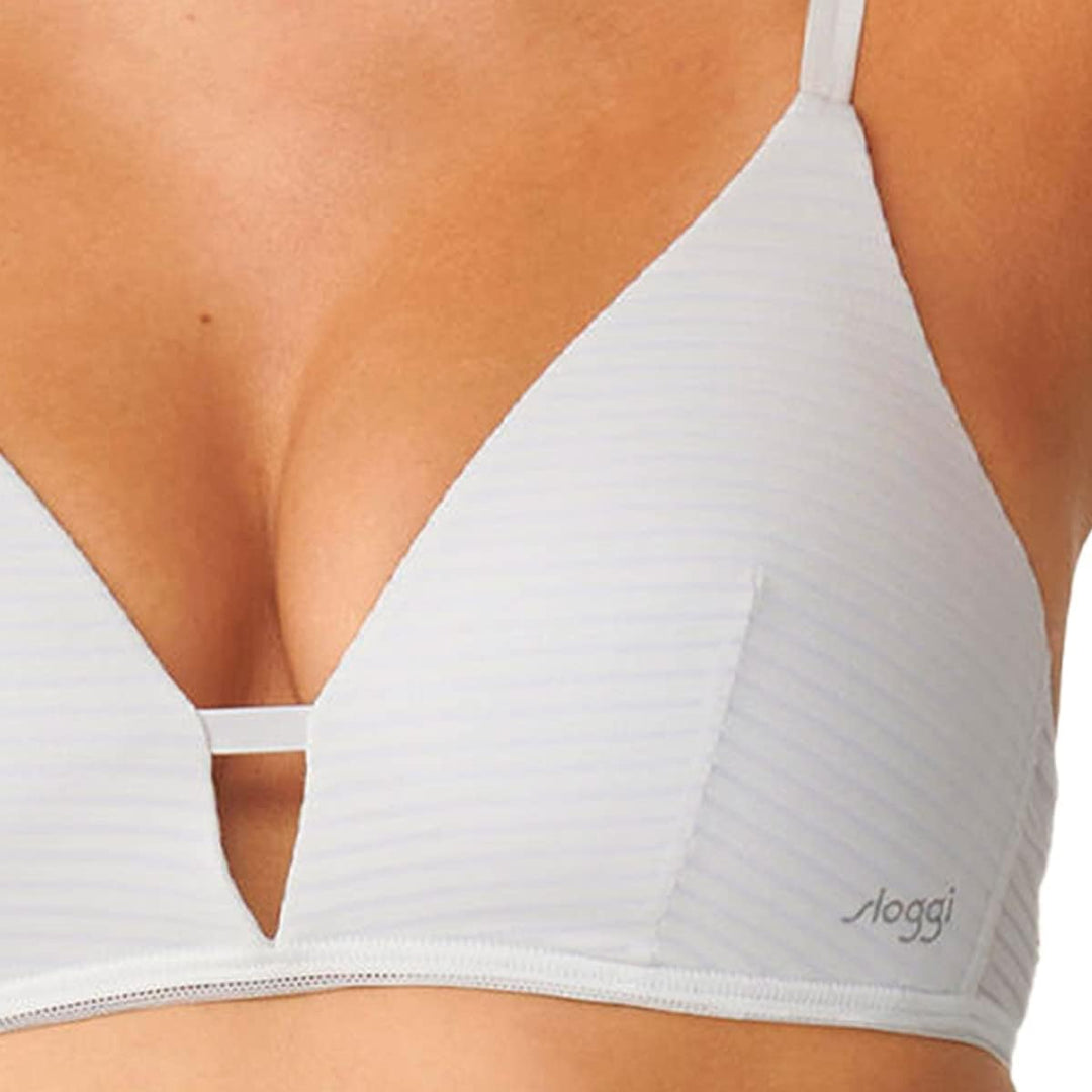 Sloggi Damen Ever Fresh Plus P Padded BH, Undurchsichtige XS Weiss, XS Weiss