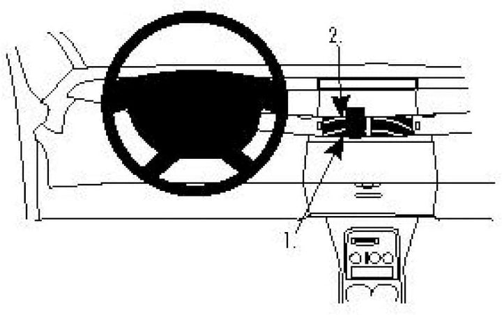 Brodit 854121 ProClip Halterung, schwarz